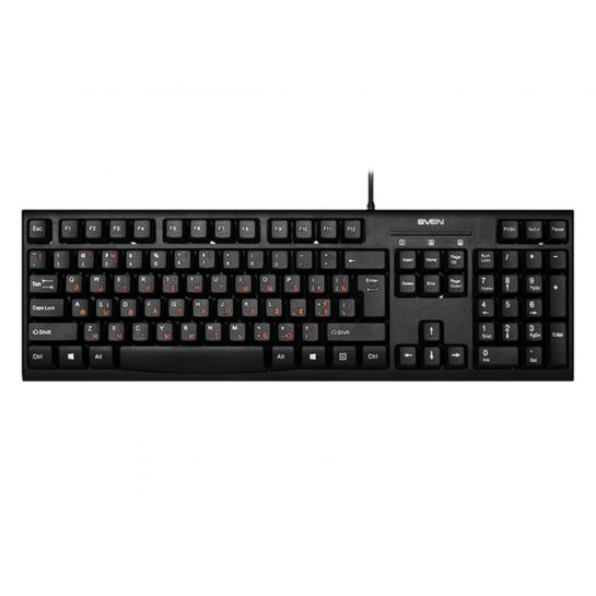 Tastatura SVEN KB-S300, Keyboard, Waterproof design, Traditional layout