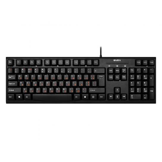 Tastatura SVEN KB-S300, Keyboard, Waterproof design, Traditional layout