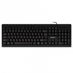 Клавиатура SVEN KB-C3010, Keyboard, Waterproof construction, 113 keys