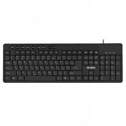 Tastatura SVEN KB-C3060, Keyboard, Waterproof construction, 113 keys, 9 shortcut key, 1.5m, USB