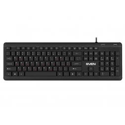 Tastatura SVEN KB-E5700H, Keyboard, Waterproof construction, 104 keys, 12 Fn-keys