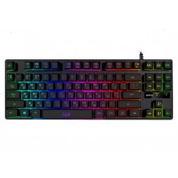 Клавиатура SVEN KB-G7400 Gaming Keyboard, membrane with tactile feedback, 87 keys, 12 Fn-keys, Backlight