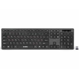 Tastatura SVEN KB-E5900W, Wireless Keyboard, 107 keys, slim compact design