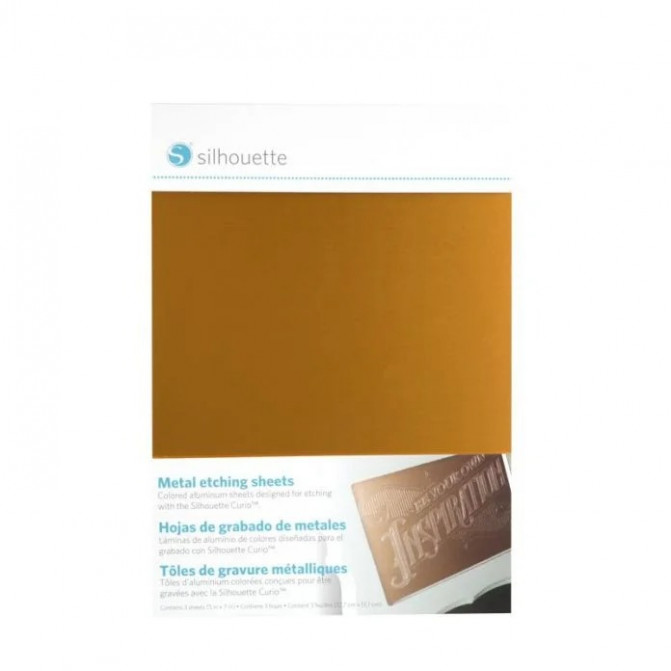 Foi de metal pentru gravare Silhouette Curio METAL-ETCH