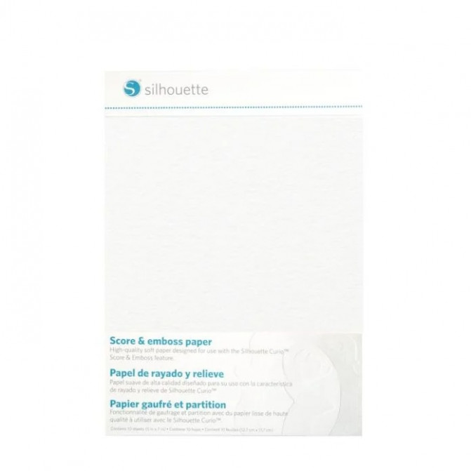 Hârtie pentru embosare și îndoire 12.7x17.7cm Silhouette EMBOSS-PPR-A7