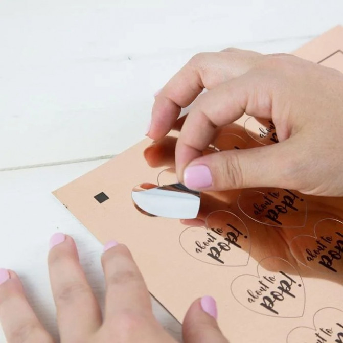 Folie autocolant de aur roz 8 foi 21,6х27,9cm Silhouette MEDIA-RGLD-ADH