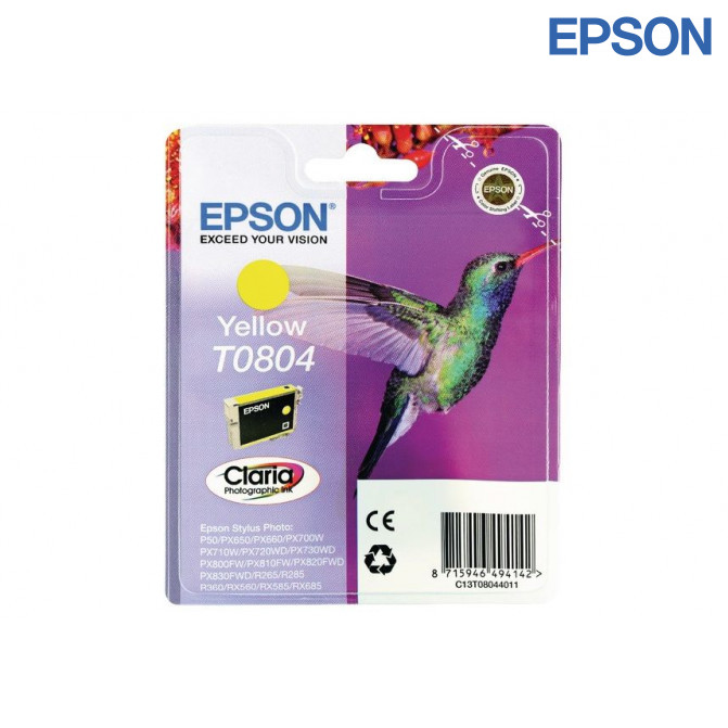 Cartuș cu jet de cerneală Epson T0804 Yellow Original
