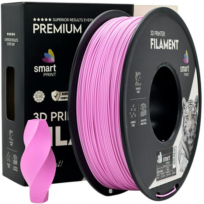 Filament PLA New Pink, Smart Print, FG-S75-E1, 1kg pentru imprimanta 3D
