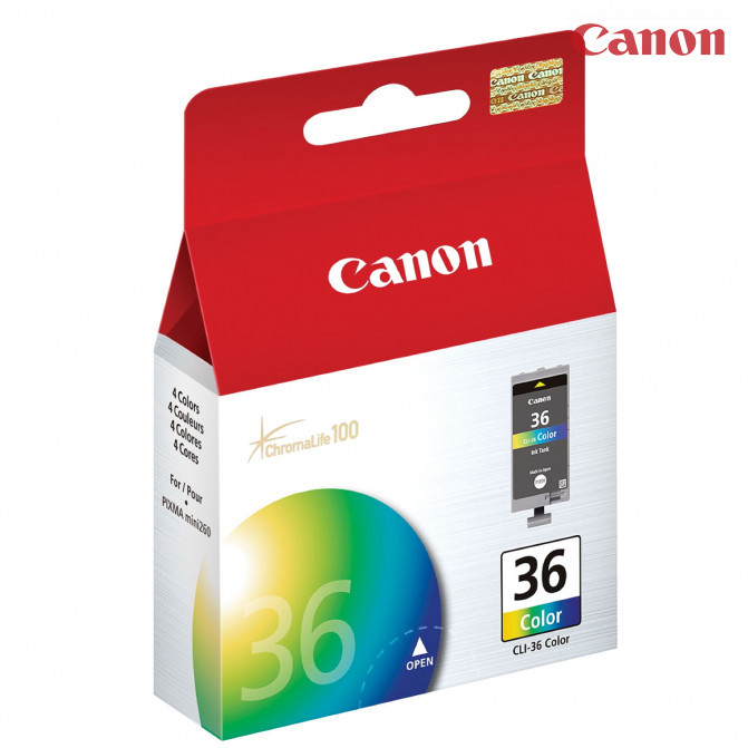 Картридж струйный Canon CLI-36 Color Original 1511B001