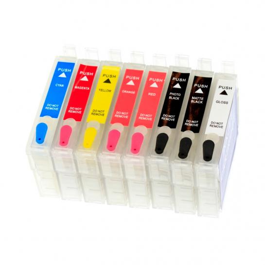 Перезаправляемые картриджи Epson Stylus R1900 (T0870-T0879)