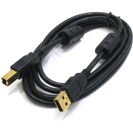 Cablu USB A-plug B-plug 1.8m (USB 2.0 SVEN PRO-GOLDEN) pentru imprimante