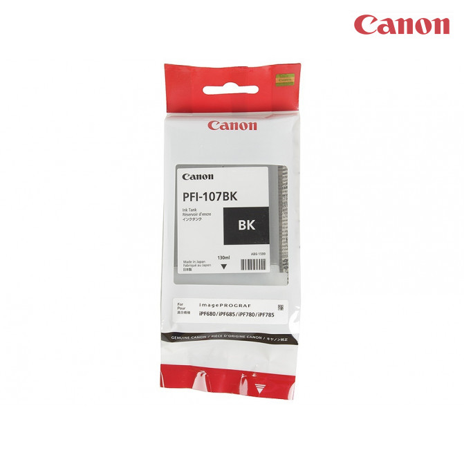 Картридж струйный Canon PFi-107Bk (130мл)