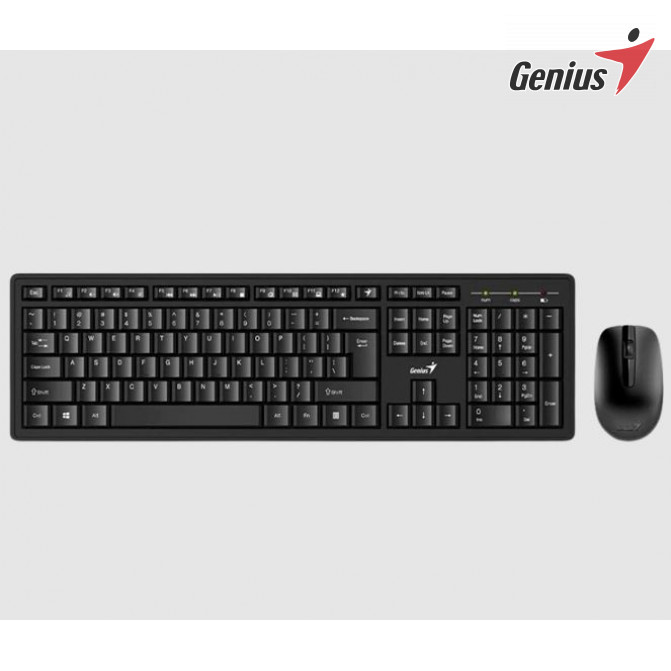 Клавиатура + Мышь Genius KM-8200, Беспроводное, Чёрный