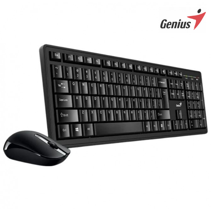Клавиатура + Мышь Genius KM-8200, Беспроводное, Чёрный