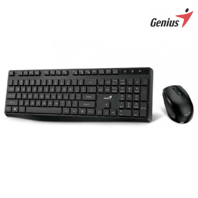 Клавиатура + Мышь Genius KM-8206S, Беспроводное, Чёрный