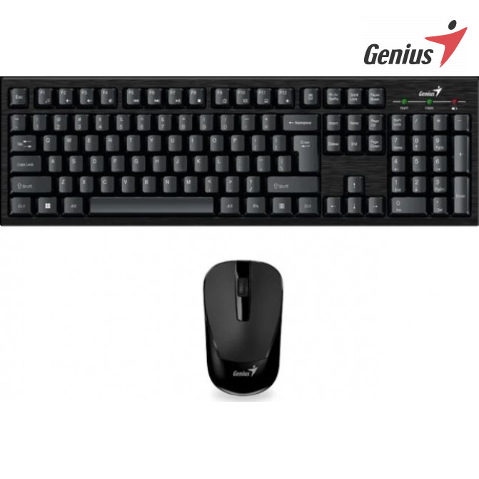 Клавиатура + Мышь Genius Smart KM-8101, Беспроводное, Чёрный