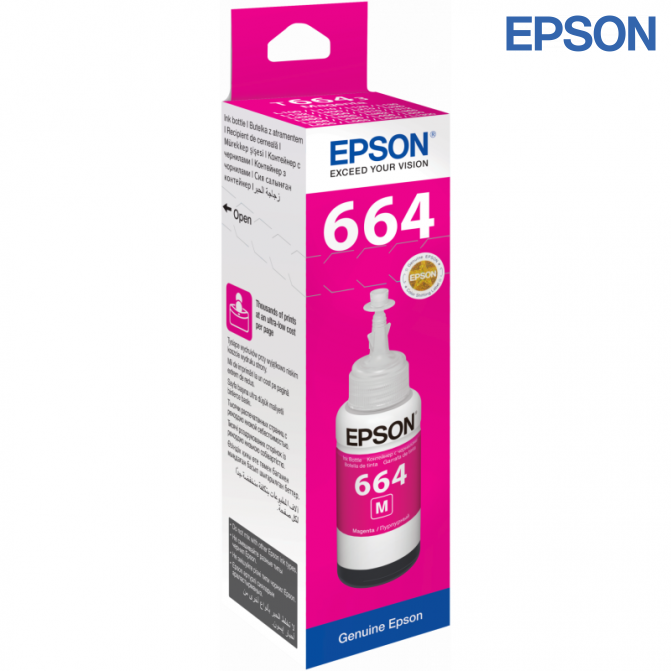 Cerneala Epson Originala C13T66434A T664 L110/L132 Magenta