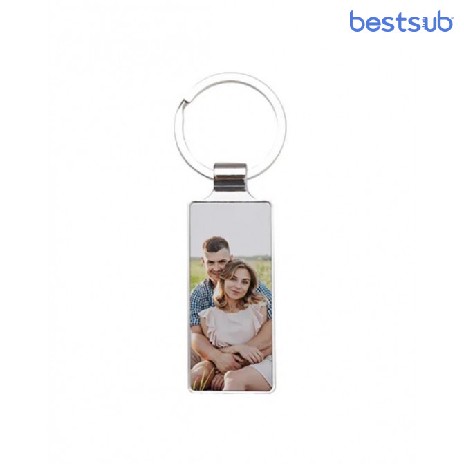 Bibelou metalic pentru sublimare forma dreptunghi (24mm*65mm) BestSub YA163