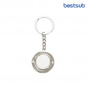 Breloc metalic pentru sublimare forma cerc Spinner (37mm*100mm) YA184