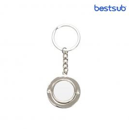 Breloc metalic pentru sublimare forma cerc Spinner (37mm*100mm) YA184