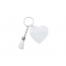 Breloc acrilic pentru sublimare in forma de inima cu ciucuri (50mm*50mm*0.4cm) AKYA06N-LSWH