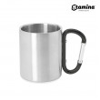 Cana de metal cu perete dublu GUAYA 4082 cu maner carabinier negru 230ml