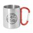 Cana de metal cu perete dublu GUAYA 4082 cu maner carabinier Fern Green 230ml
