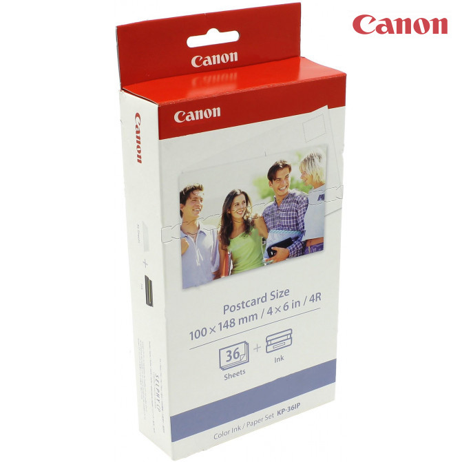 Картридж для термосублимационного принтера Canon KP-36IP+Бумага 100x148 (36 листов) Original