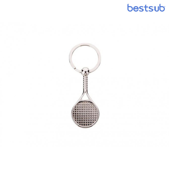 Брелок металлический для сублимации Tennis Racket (85mm*2,3mm) BestSub YA136