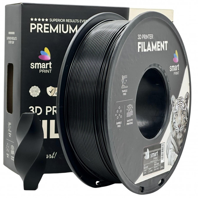 Филамент для 3D-принтера PLA High Speed, FG-S12-E1 Smart Print, Black, 1.75 мм, 1кг
