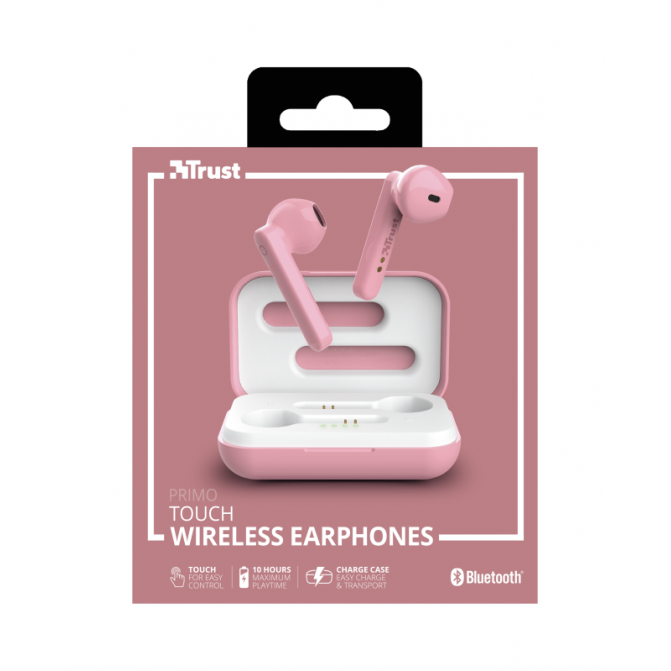 Наушники беспроводные Trust Primo Touch (TR_23782) Pink