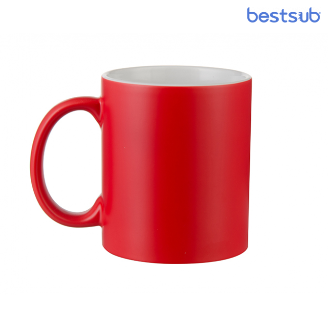 Кружка для сублимации хамелеон полу-глянцевая красная 11oz BestSub B2CB-04FRN