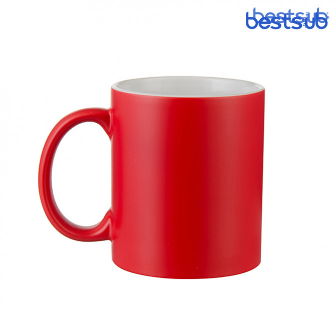 Кружка для сублимации хамелеон полу-глянцевая красная 11oz BestSub B2CB-04FRN