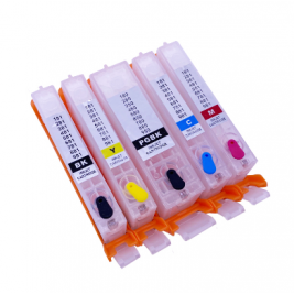 Cartuse reincarcabile pentru Canon TS8152/TS8151/TR7550/TS6151/TS9155/TS9150/TS6150/TR8550/TS8150 (CLI-581/PGBK-580)