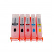 Перезаправляемые картриджи Canon TS8150/TR7550/TS6150/TS9150/TS6150/TR8550/TS8150 (CLI-581/PGBK-580-5 штук)