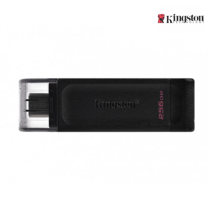 USB Flash 256GB USB-С3.2 Kingston DataTraveler 70, Black, USB-C