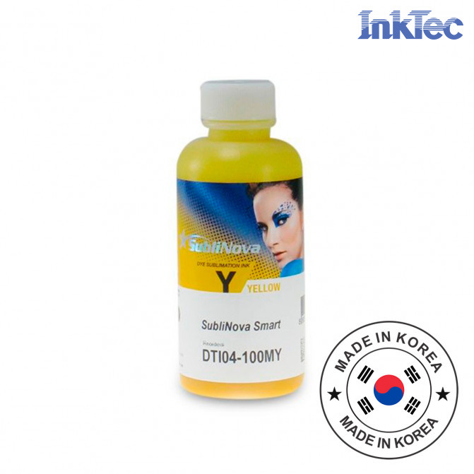 Чернила InkTec Epson Сублимационные 100 мл Yellow DTI04-100MY Sublinova Smart