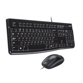 Клавиатура + Мышь Logitech MK120, Thin profile, Spill-resistant, Quiet typing, Black, USB