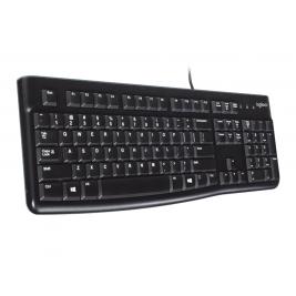 Tastatura Logitech K120 OEM, Thin profile, Quiet typing, Spill-resistant, Black, USB