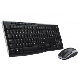 Tastatura + Mouse Wireless Logitech MK270, Multimedia, Spill-resistant, 2xAAA/1xAA, Black