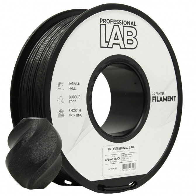 Filament PLA Galaxy Black, ProfLab, FG-P175-E1, 1kg pentru imprimanta 3D