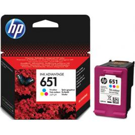 Cartuș cu jet de cerneală Original HP №651 (C2P11AE) Color