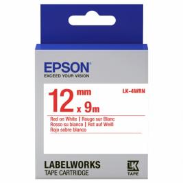 Cartuş Label Epson LK-4WRN Std Red/White 12/9 Original