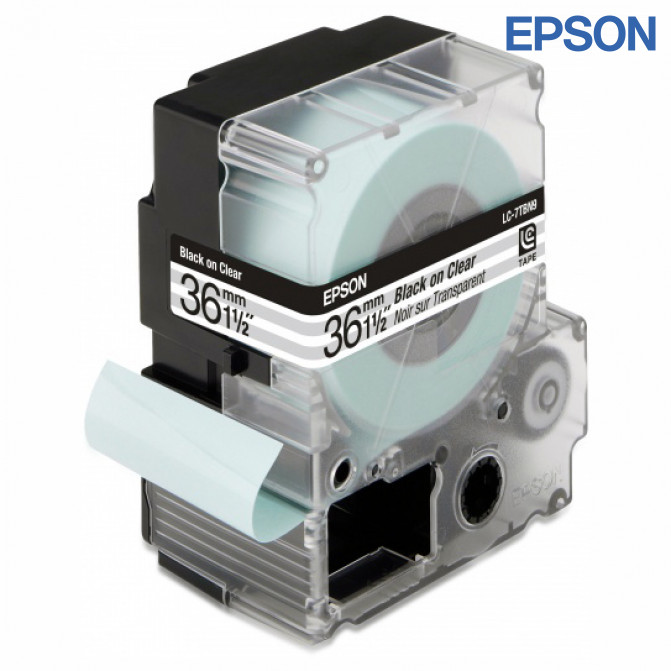 Картридж с лентой Label Epson LC-7TBN9 Clear Blk/Clear 36/9 Original