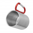 Cana de metal cu perete dublu GUAYA 4082 cu maner carabinier Red 230ml