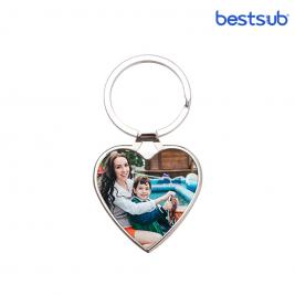 Bibelou metalic pentru sublimare forma inima (40mm*45mm) YA165