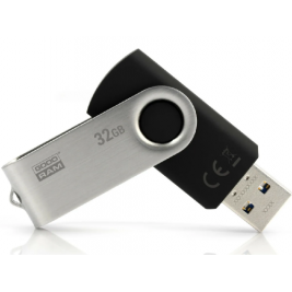 USB Flash 32Gb  USB3.0  GoodRAM  UTS3 TWISTER Black  (Read 60 MByte/s, Write 20 MByte/s)