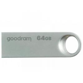 USB Flash 64Gb  USB3.2  GoodRAM  UNO3 Metal casing, Built-in keyloop (Read 60 MByte/s, Write 20 MByte/s)  UNO3-0640S0R11