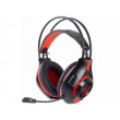 Наушники игровые Esperanza DEATHSTRIKE EGH420R, Red LED backlight