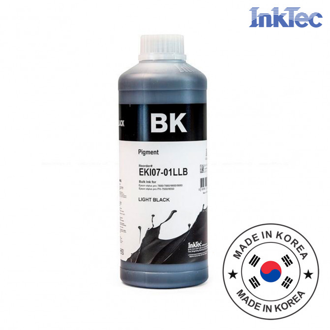 Cerneala InkTec Epson Light Black Pigment 1000 ml  EKI07-01LLB